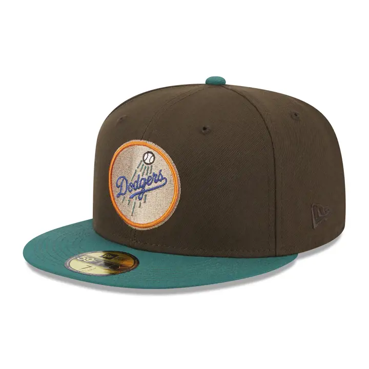 Los Angeles Dodgers MLB Casquette Mallard Call 59FIFTY noyer/ vert/ jaune