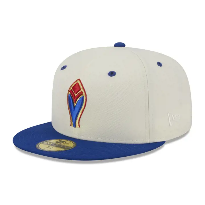 Casquette 59FIFTY MLB Atlanta Braves Touch of Gold ivoire/bleu/vert