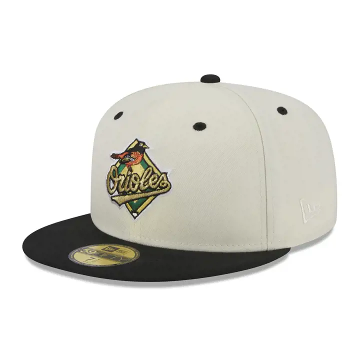 Casquette 59FIFTY MLB Touch of Gold Baltimore Orioles ivo/ noi/ vert