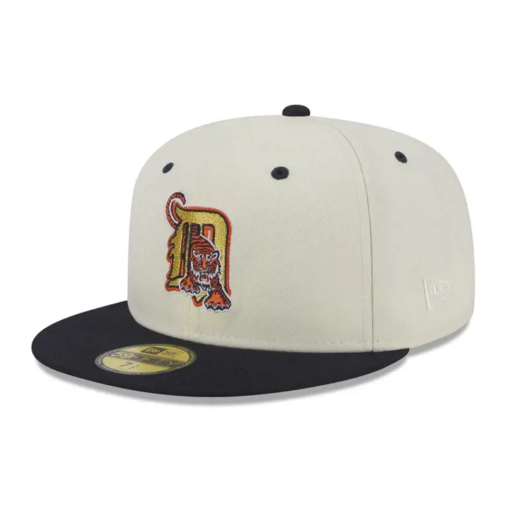 Detroit Tigers MLB Touch of Gold 59FIFTY ivo/ bleu/ vert