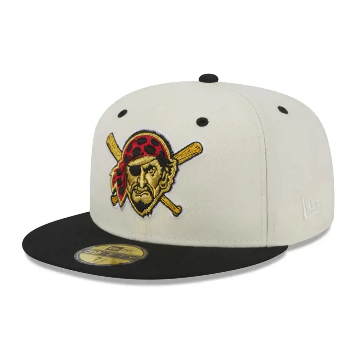 Pittsburgh Pirates MLB Touch of Gold 59FIFTY ivo/ noi/ vert