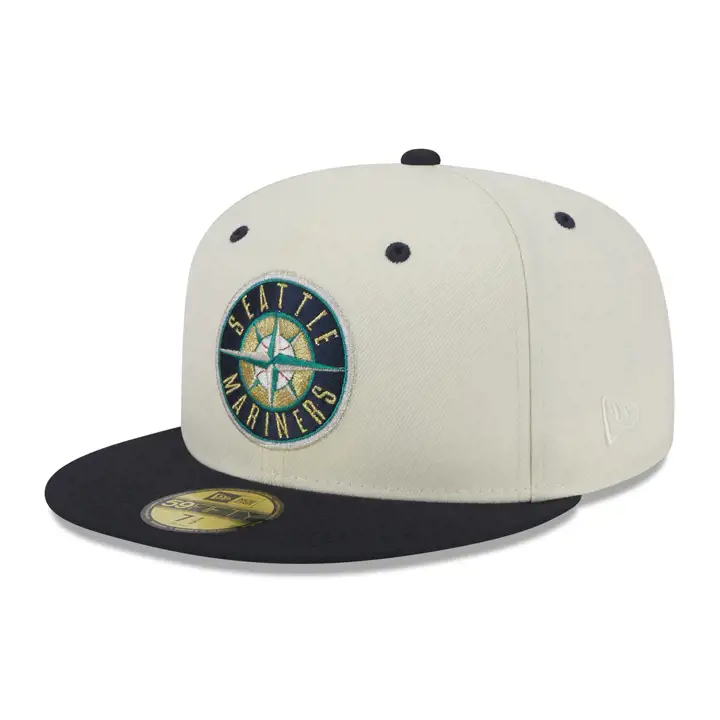 Casquette Seattle Mariners MLB Touch of Gold 59FIFTY ivoire/bleu/vert