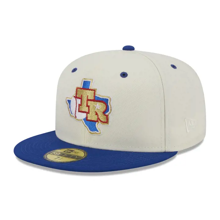 Casquette 59FIFTY Texas Rangers MLB Touch of Gold ivoire/bleu/vert
