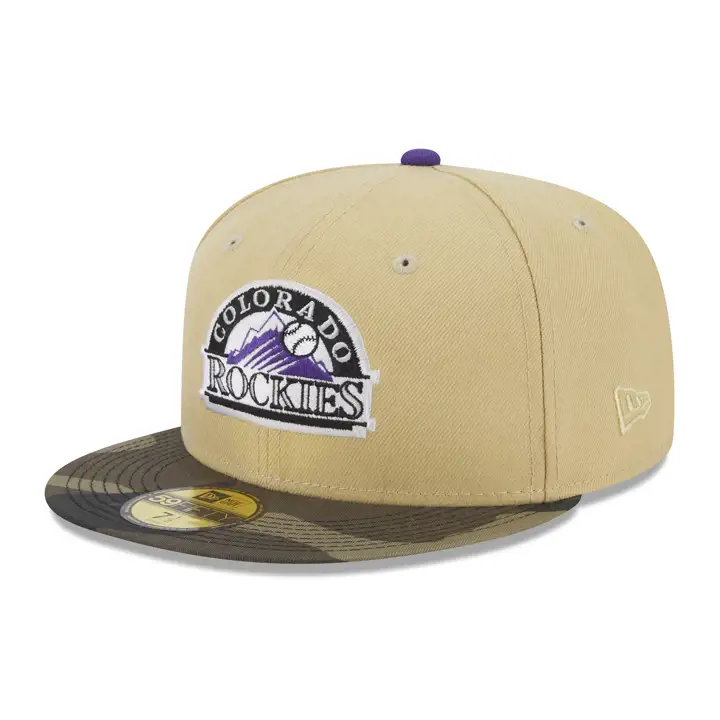 Colorado Rockies MLB Munfu Camo 59FIFTY Veg Gld/ camo/ pur