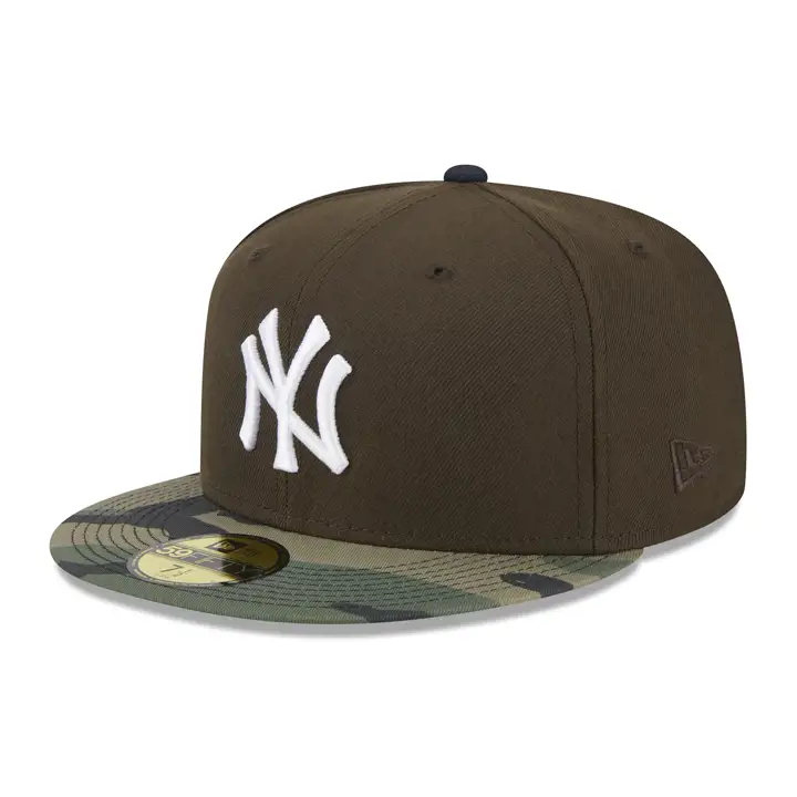 New York Yankees MLB Munfu Camo 59FIFTY noyer/ camo/ rouge