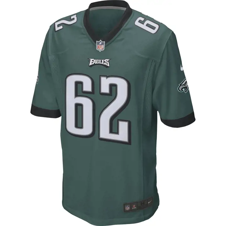 Maillot de match NFL EAGLES Jason Kelce sarcelle