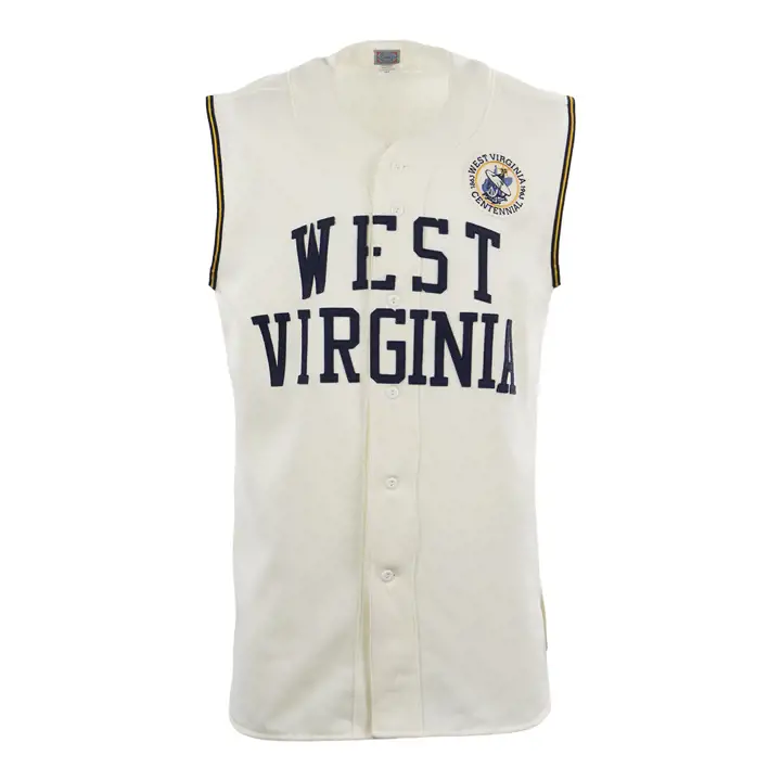 Maillot domicile 1963 de l'Université de Virginie-Occidentale