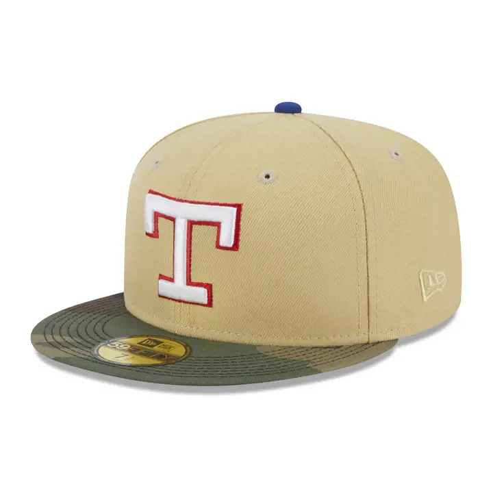 TX RANGERS MLB Munfu Camo 59FIFTY Veg Gld/Camo/skbl