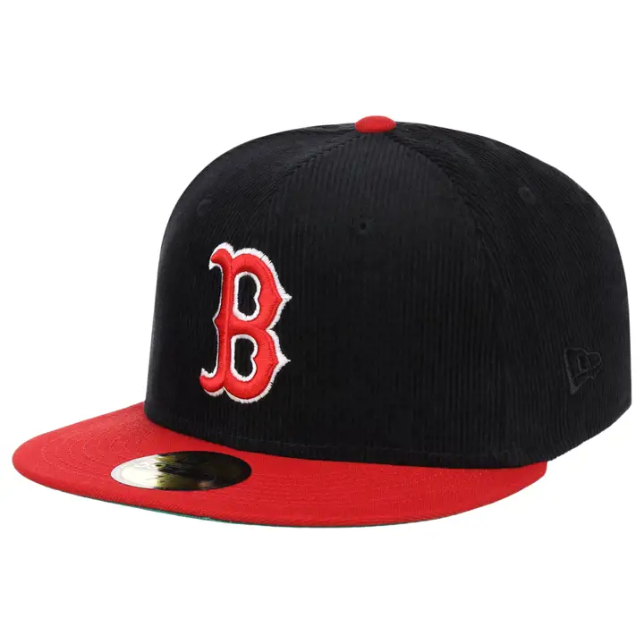 Boston Red Sox MLB Black Cord 59FIFTY blk/ red/ grn