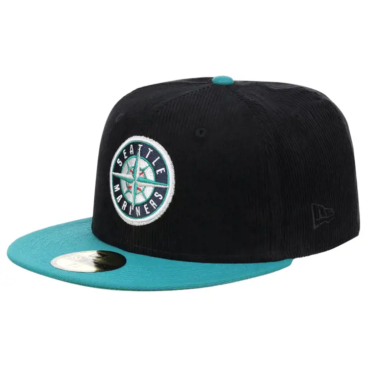 Casquette Seattle Mariners MLB Noire en Cordon 59FIFTY n./ turquoise/ vert