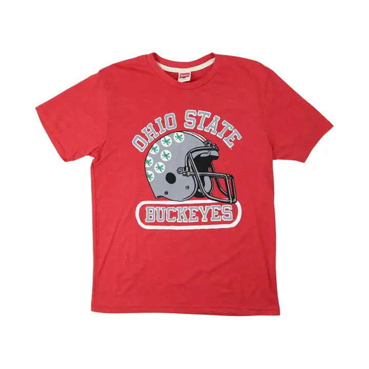 T-shirt de football Homage NCAA Ohio State Buckeyes rouge