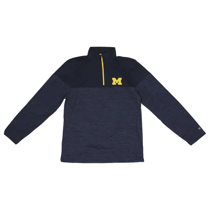 Michigan Wolverines NCAA Positraction 1/4 Zip 23 MARINE