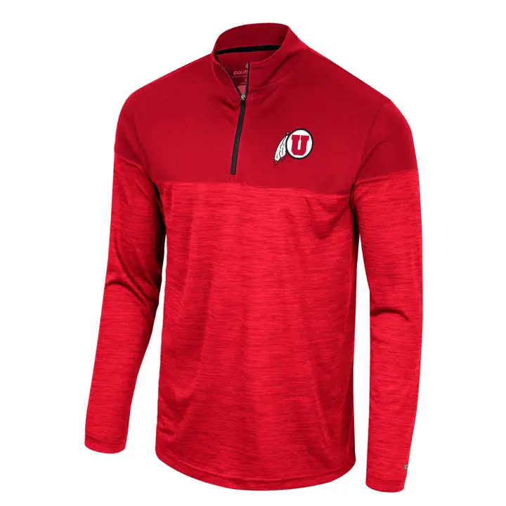 Utah Utes NCAA Positraction 1/4 Zip 23 ROUGE