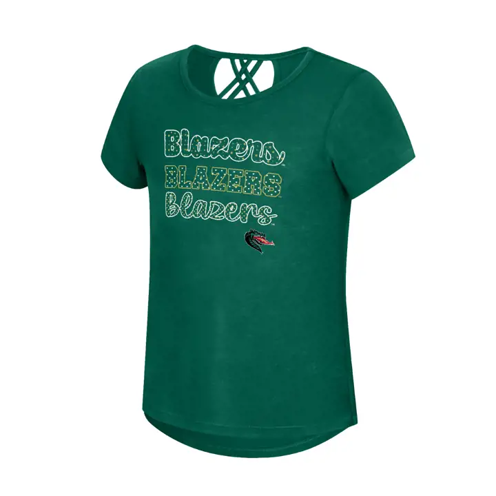 T-shirt à bretelles Katie UAB NCAA pour jeunes filles 23 GRN