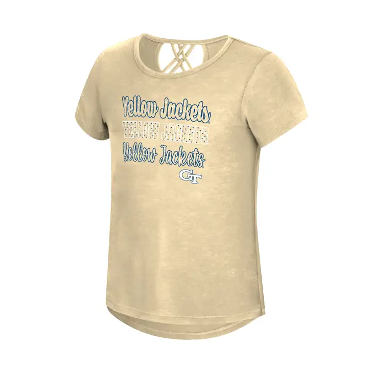 Georgia Tech Yellow Jackets NCAA Jeunes Filles Katie Strappy T-Shirt