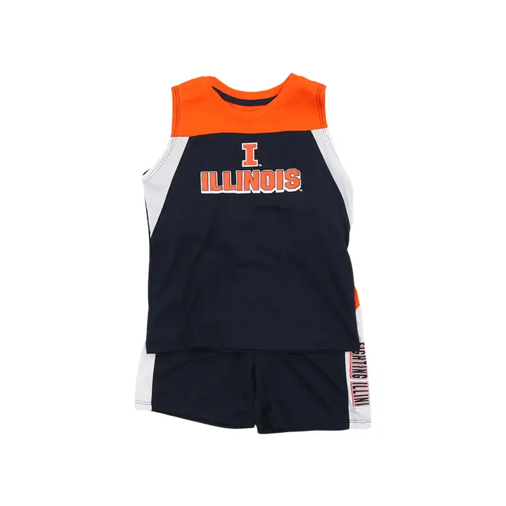 Ensemble débardeur et short Toddler Ozone NCAA Illinois Fighting Illini 23 MARINE