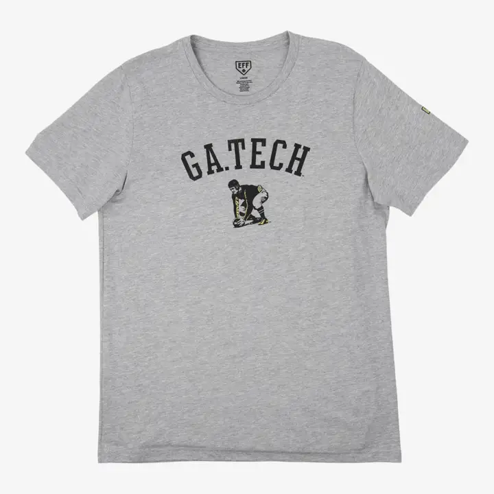 T-shirt EFF Georgia Tech Yellow Jackets universitaire gris