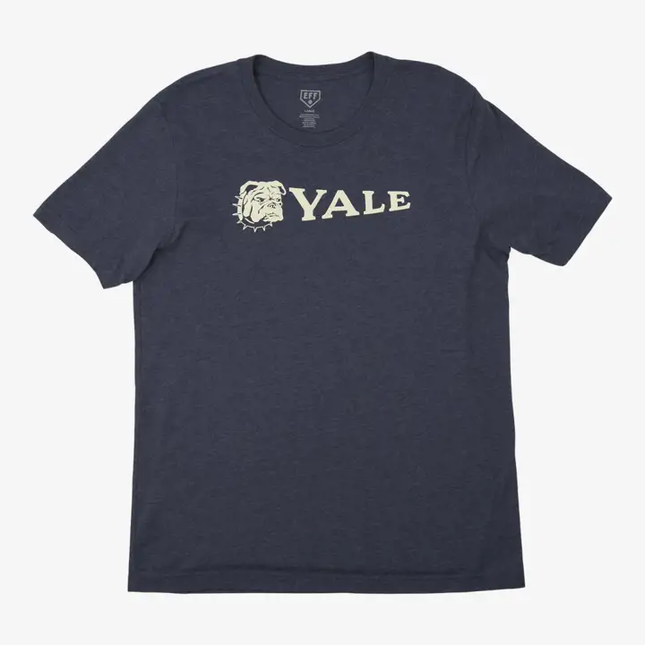 T-shirt Colllège Yale Bulldogs EFF Marine