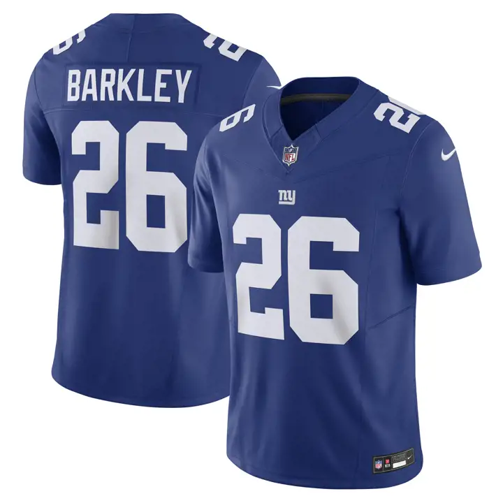 Maillot NY Giant NFL Vapor Fuse Limited 23 Saquon Barkley Bleu