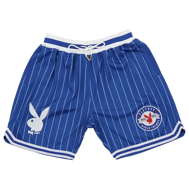 Short de basket Playboy SoCal bleu/blanc