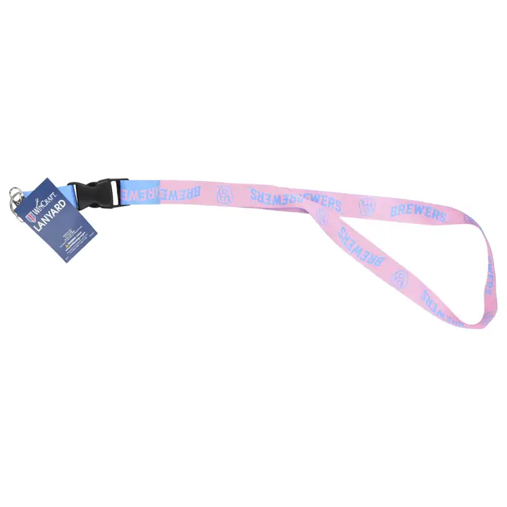 Lanière de l'équipe Milwaukee Brewers Fashion Colorway bleu/ rose