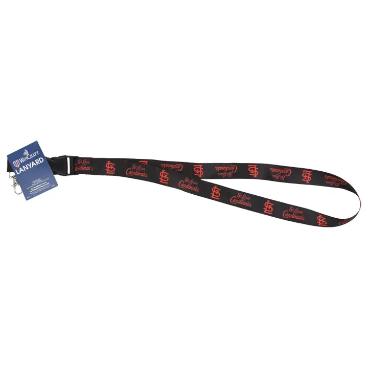 Lanière à l'effigie des Cardinals de St. Louis, coloris noir/rouge