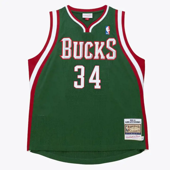 MAILLOT AUTHENTIQUE NBA BUCKS Giannis Antetokounmpo vert