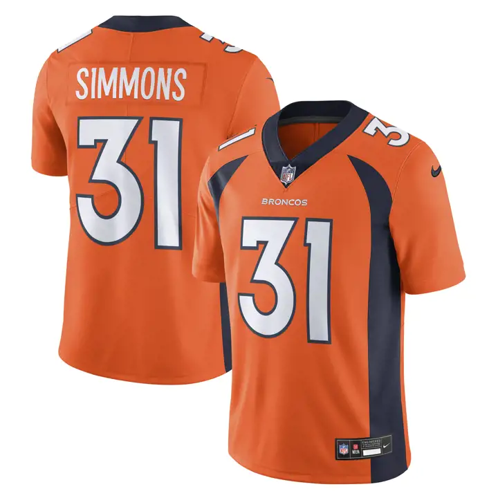 Maillot NFL Broncos Vapor Untouchable Limited 23 Justin Simmo