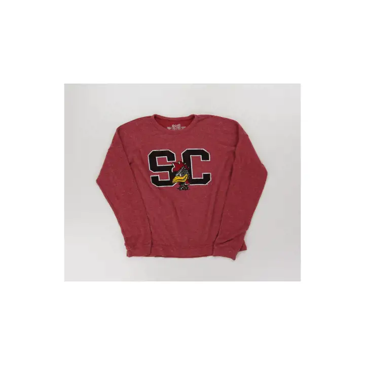 Sweat à capuche court vintage NCAA pour femme South Carolina Gamecocks