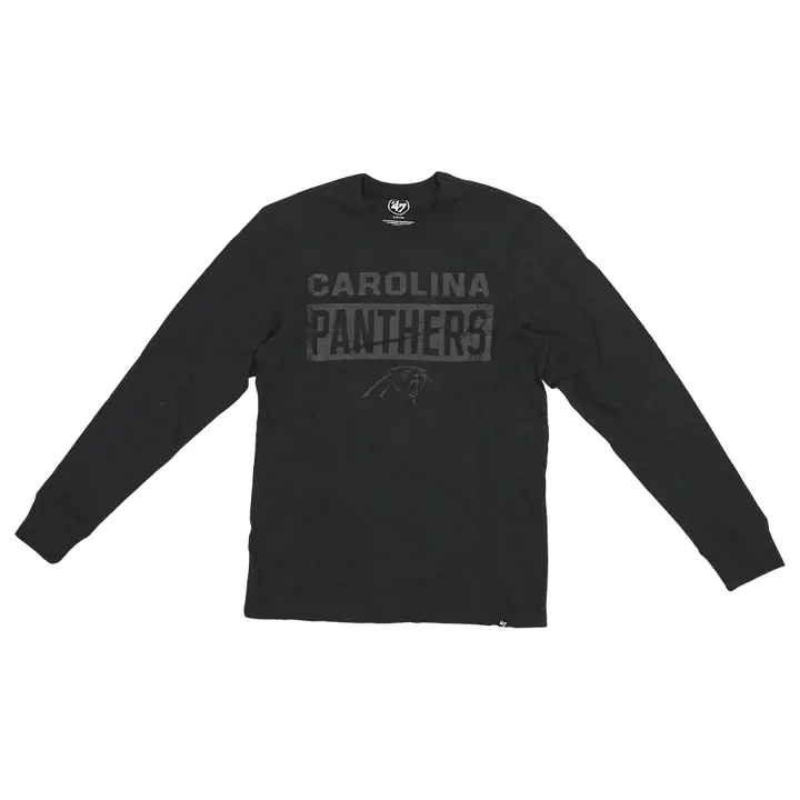Carolina Panthers NFL T-shirt à manches longues motif cadre givré Frankie 23 noir