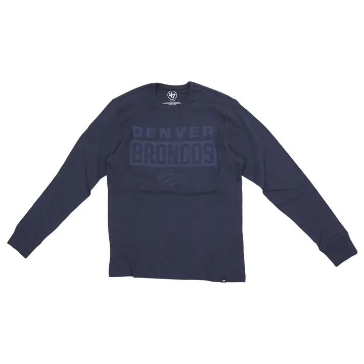 T-shirt manches longues Denver Broncos NFL Iced Framework Frankie 23 marine