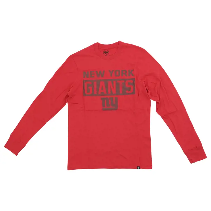 T-shirt manches longues New York Giants NFL Iced Framework Frankie 23 rouge