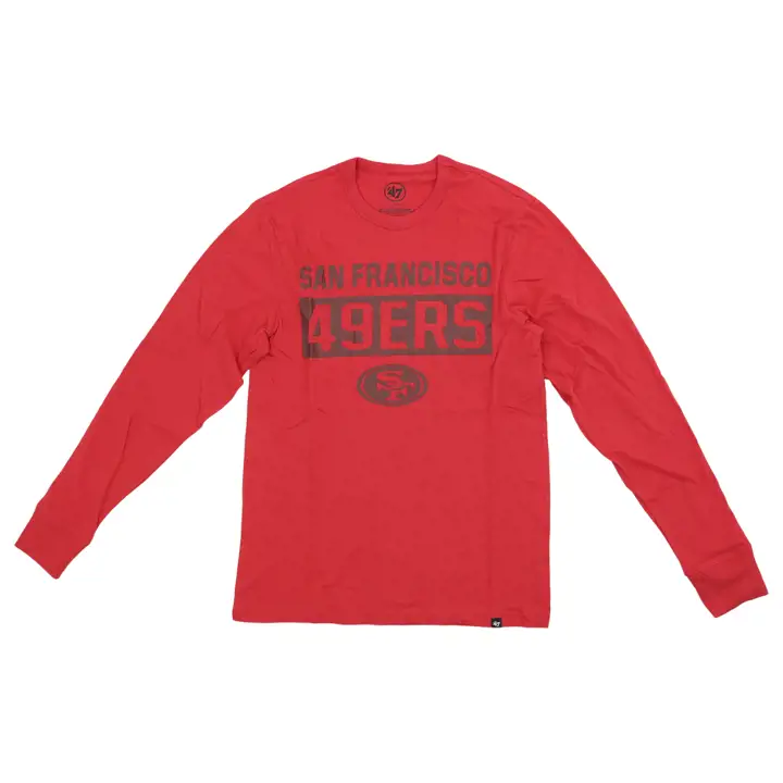 T-shirt à manches longues Frankie NFL Iced Framework des 49ers de San Francisco 23 rouge