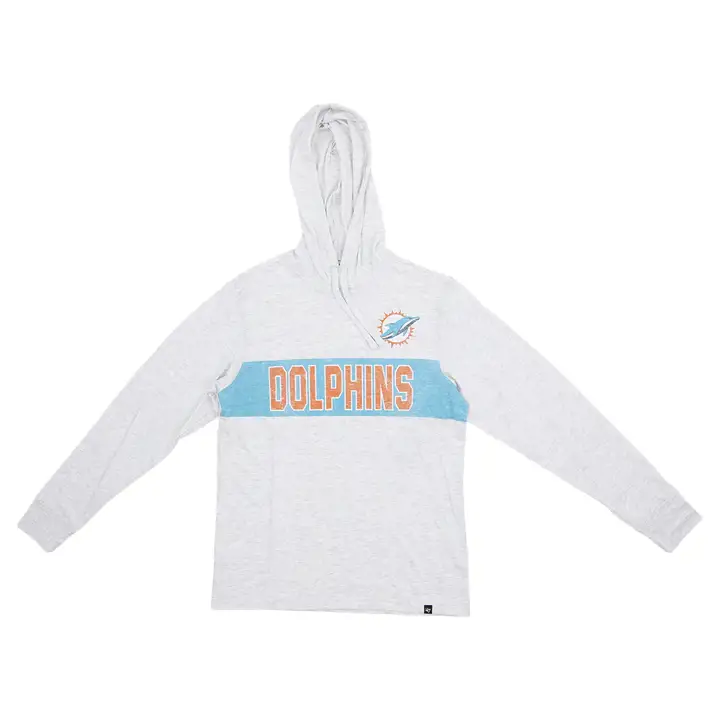T-shirt à capuche NFL Franklin Miami Dolphins 23 gris
