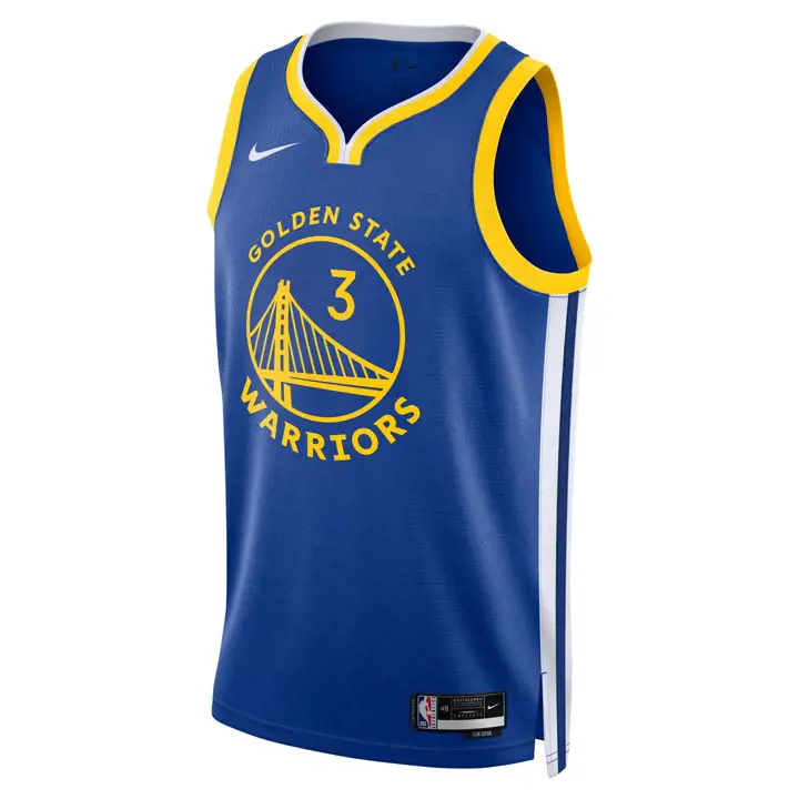 MAILLOT SWINGMAN ICON DE LA NBA DES WARRIORS Jordan Poole bleu