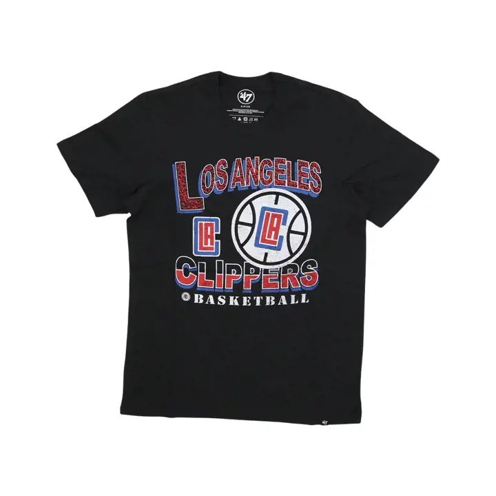 T-shirt Franklin noir LOS ANGELES CLIPPERS NBA Court Press