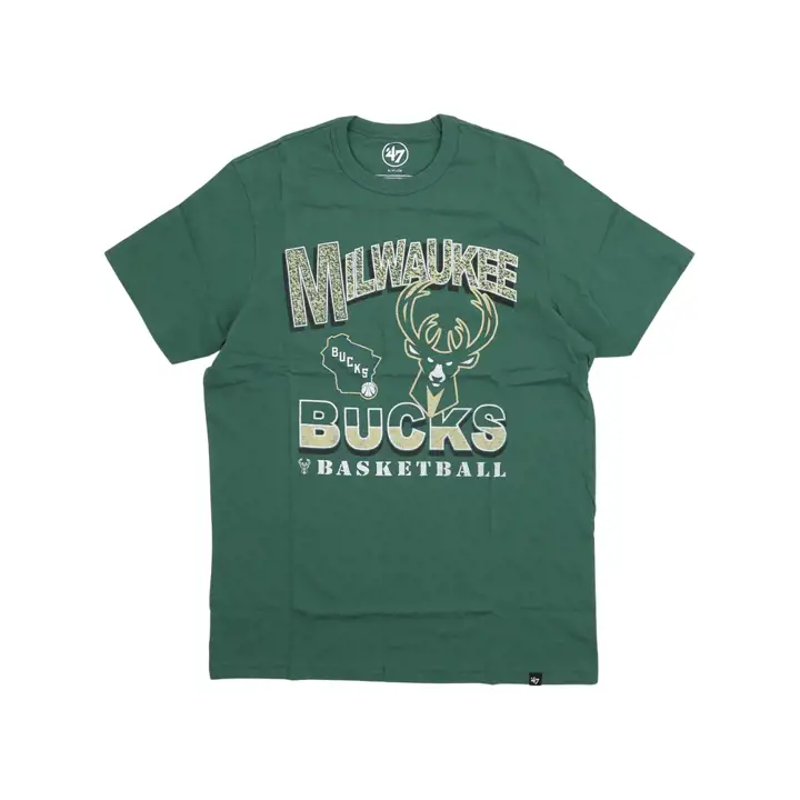 T-shirt MILWAUKEE BUCKS NBA Court Press Franklin Vert