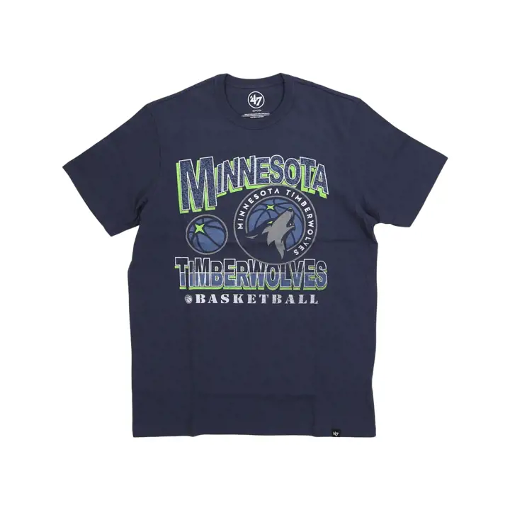 MINNESOTA TIMBERWOLVES NBA T-shirt Franklin Court Press marine