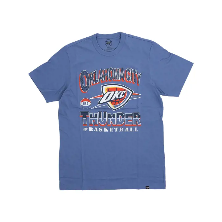 T-shirt Bleu OKLAHOMA CITY THUNDER NBA Court Press Franklin