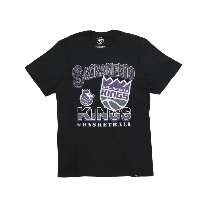 T-shirt Franklin noir SACRAMENTO KINGS NBA Court Press
