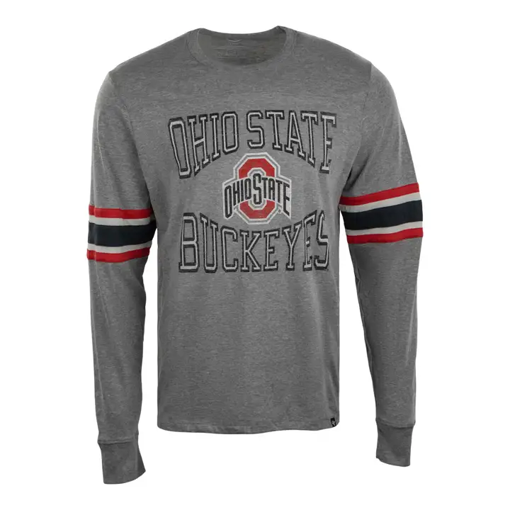 T-shirt à manches longues Brex Cover Two NCAA Ohio State Buckeyes 23 GRY
