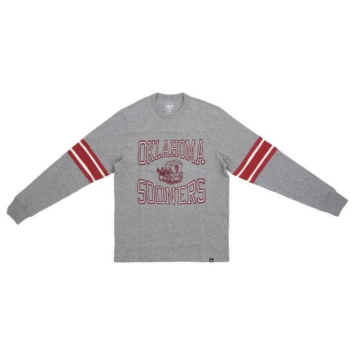 T-shirt à manches longues Oklahoma Sooners NCAA Cover Two Brex 23 GRY