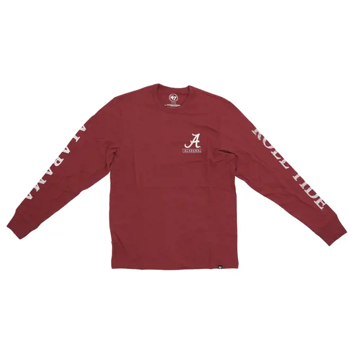 T-shirt à manches longues Alabama Crimson Tide NCAA Triple Down 23 CRIM