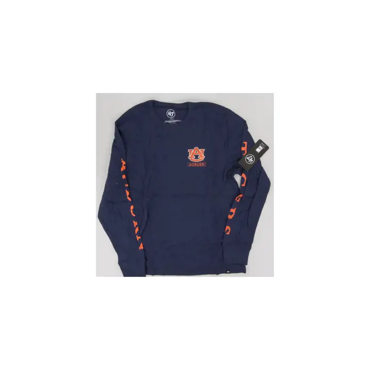 T-shirt Auburn Tigers NCAA Triple Down Manches Longues 23 BLEU MARINE