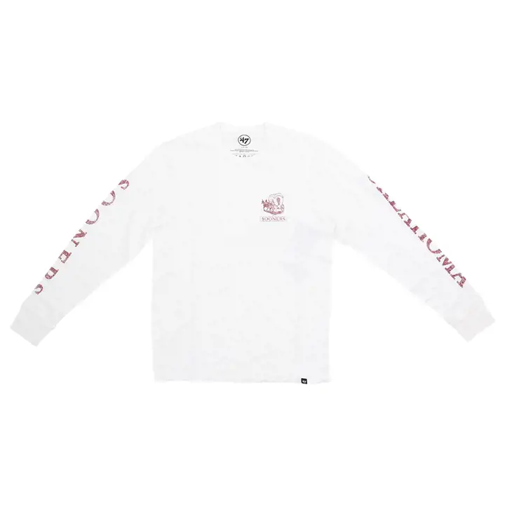 T-shirt à manches longues Oklahoma Sooners NCAA Triple Down 23 CRIM