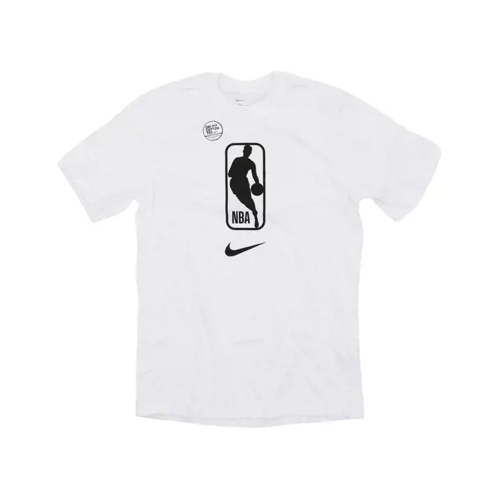 TEE NBA DRI-FIT COTTON SS Logoman blanc