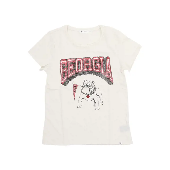 T-shirt Georgia Bulldogs NCAA Spencer Frankie pour femme - ROUGE