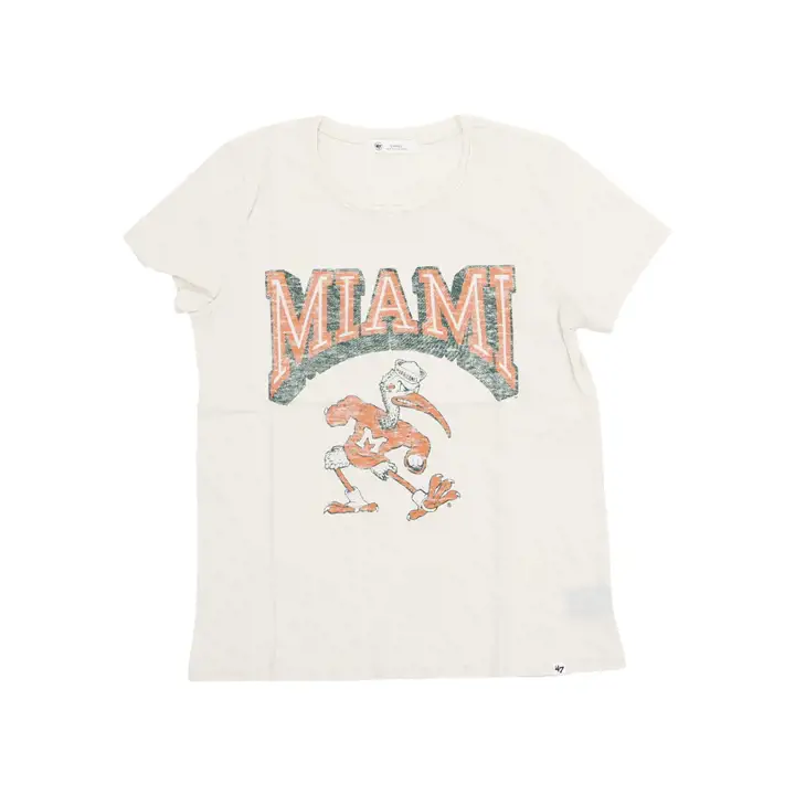 MIAMI HURRICANES NCAA T-shirt Spencer Frankie Femme Vert