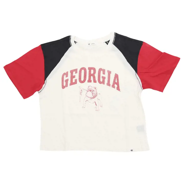 GEORGIA BULLDOGS NCAA T-shirt court Gia pour femme IVO