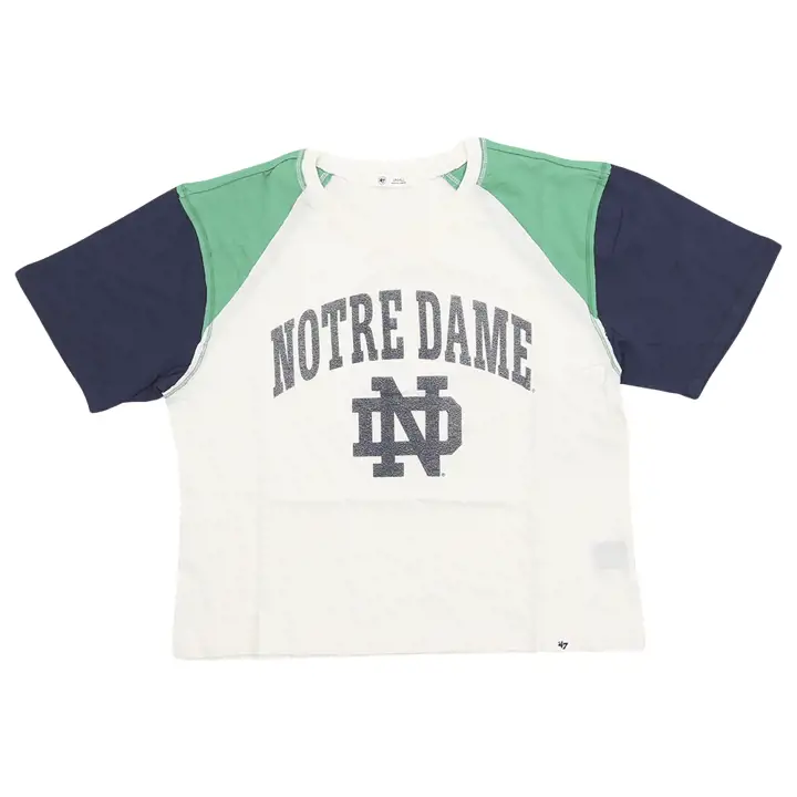 T-shirt court Gia Notre Dame Fighting Irish NCAA pour femme I